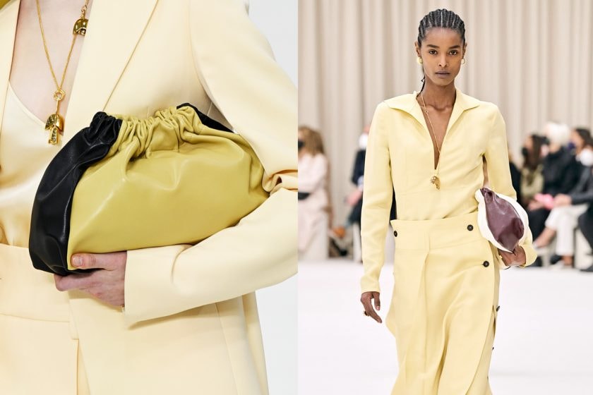 jil sander mfw 2022 fw handbags way cannolo detail