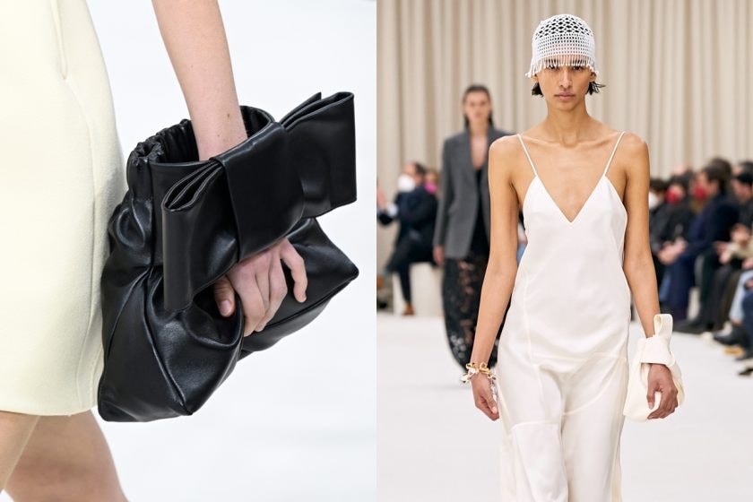 jil sander mfw 2022 fw handbags way cannolo detail