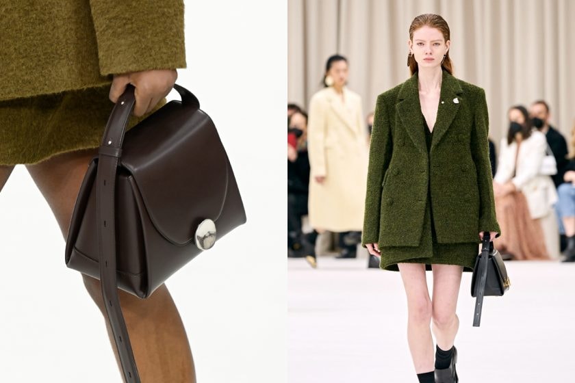 jil sander mfw 2022 fw handbags way cannolo detail