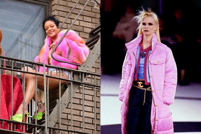 穿著 CHANEL 絕版外套：Rihanna 宣布懷孕的造型，時髦度超載！