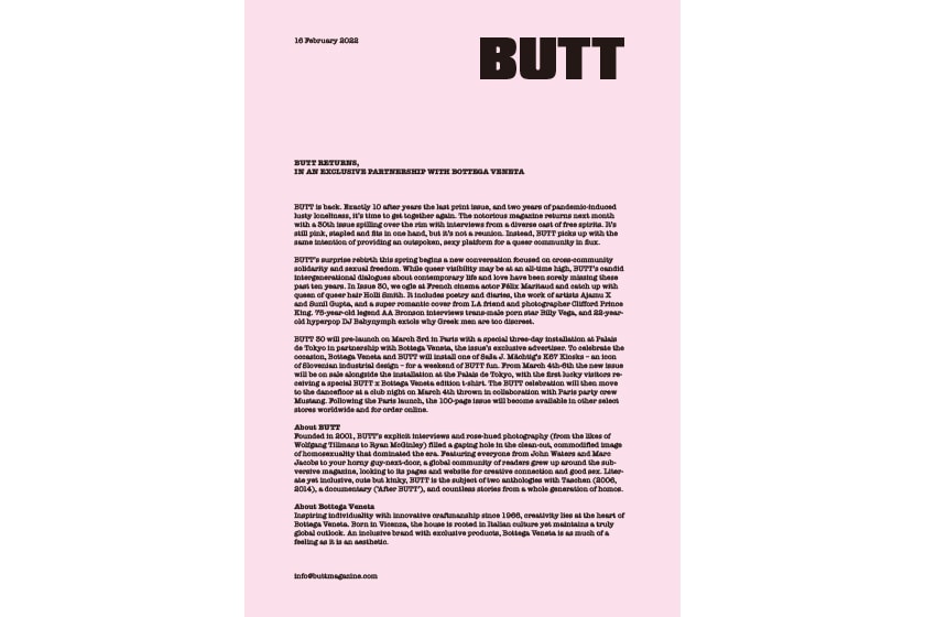 BUTT Magazine Bottega Veneta