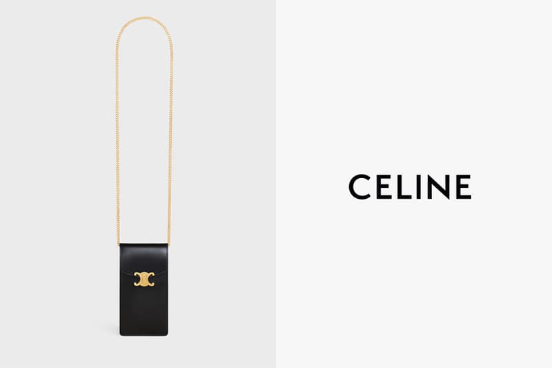 celine vertical phone pouch