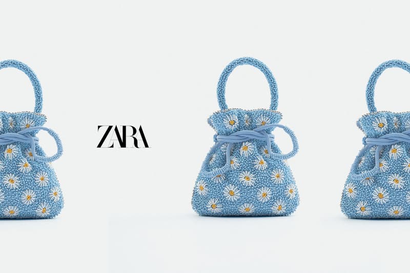 zara BUCKET BAG WITH BEADING spring 2022