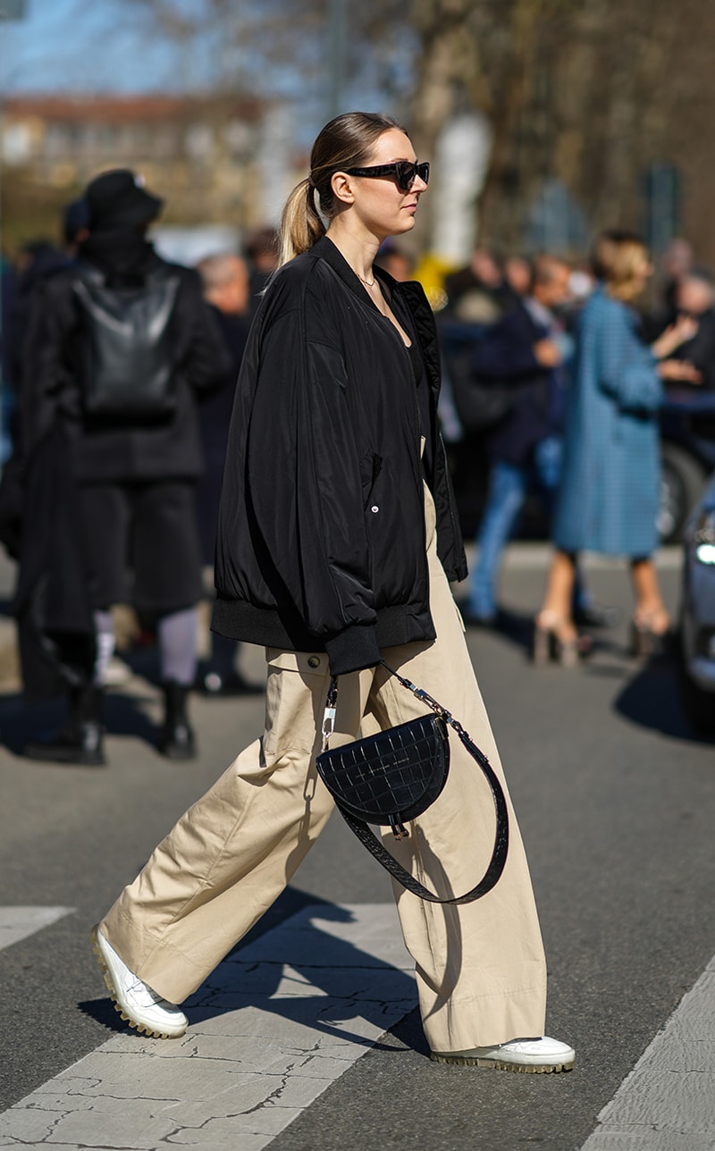 MFW 2022fw Streetsnaps milan fashion week street style