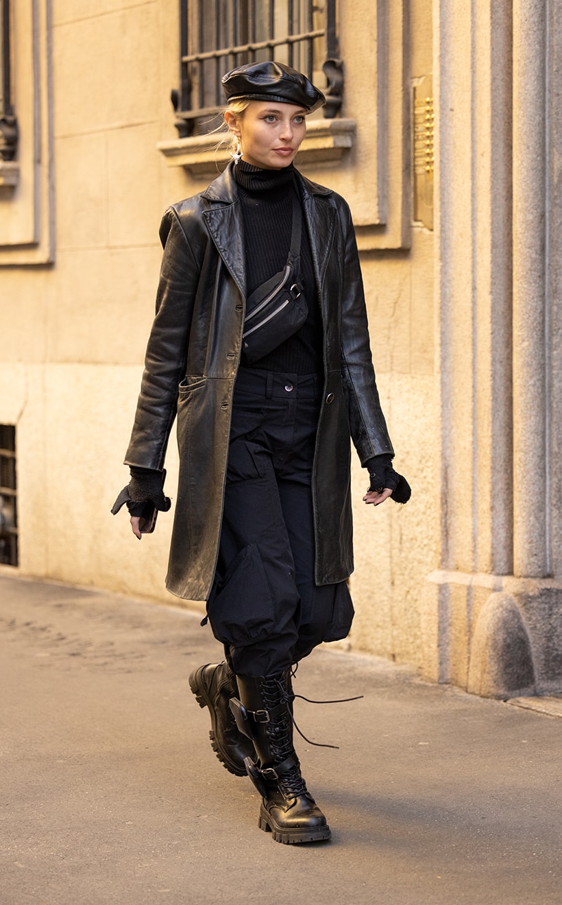 MFW 2022fw Streetsnaps milan fashion week street style