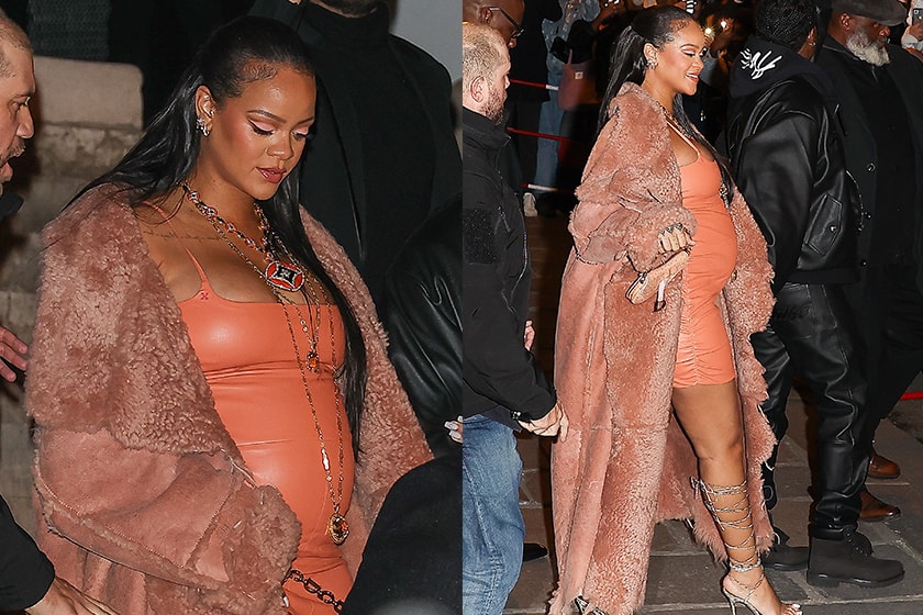 Rihanna Fashion Week Outfit Pregnant Style