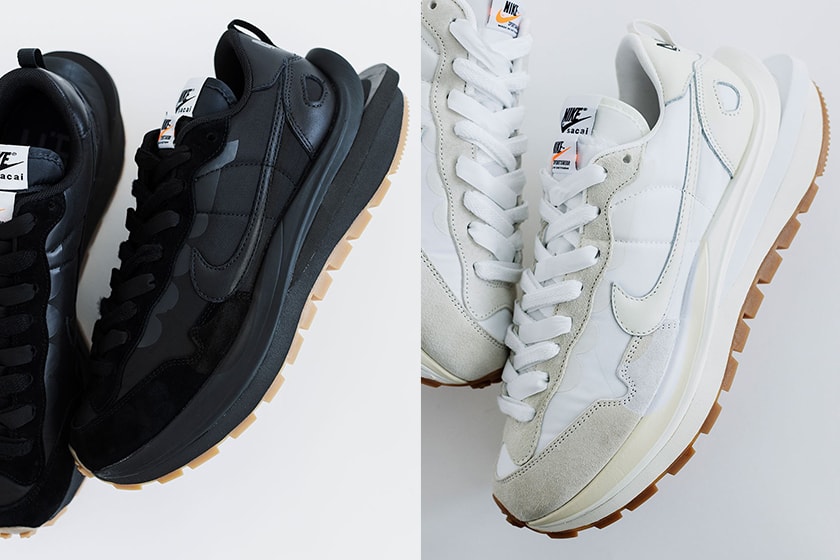 sacai x Nike Vaporwaffle Black Gum White Sail Release