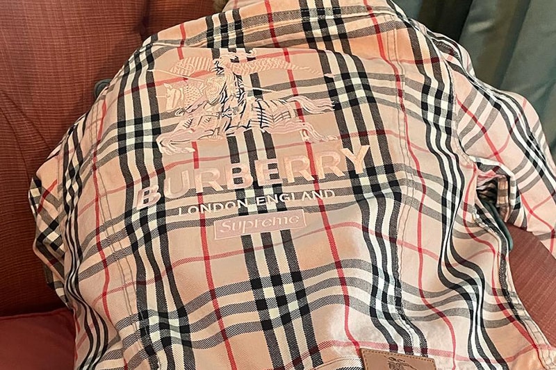 Supreme x Burberry 2022 ss ASAP Nast