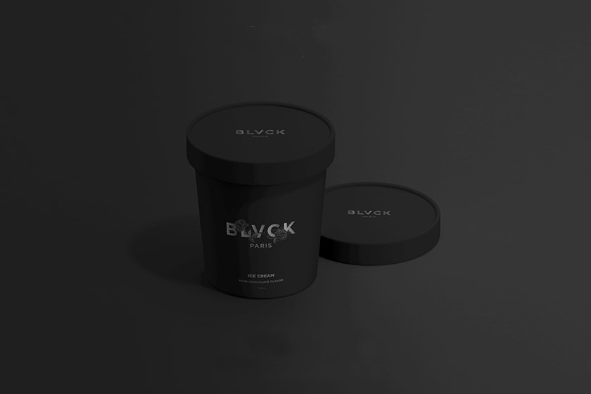 BLVCK black Rose Chocolate Flavor Ice Cream