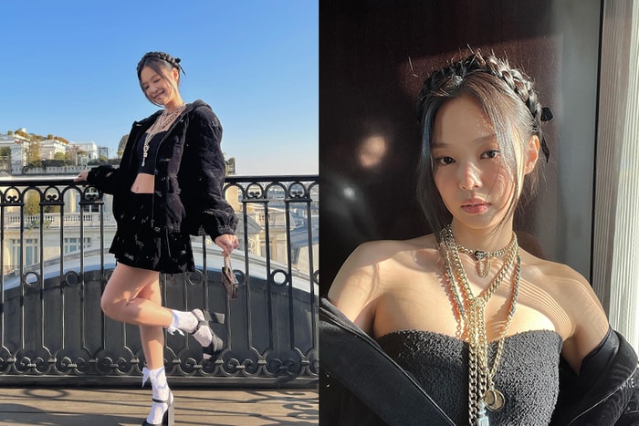 Chanel 2022 秋冬大秀上,Jennie 率性的黑色套裝+優雅編髮再次成為焦點!