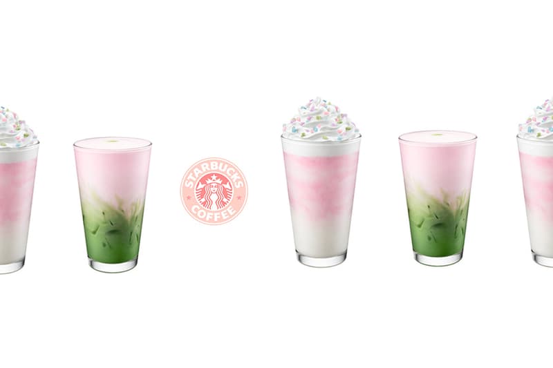 Starbucks Spring New Matcha Strawberry Frappuccino