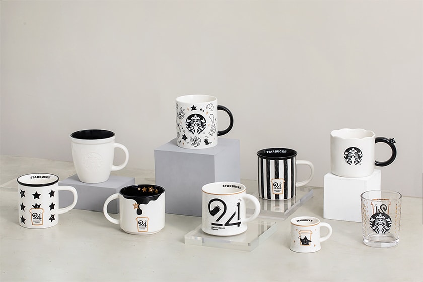 Starbucks 24th Anniversary Black White Cup Handbags