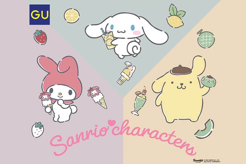 GU x Sanrio characters Home Wear period panties