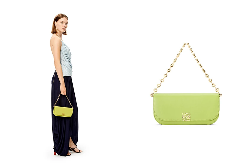 Loewe Goya Long Clutch with chain 2022 ss