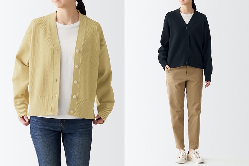 MUJI Cardigan sweater 2022 spring top selling