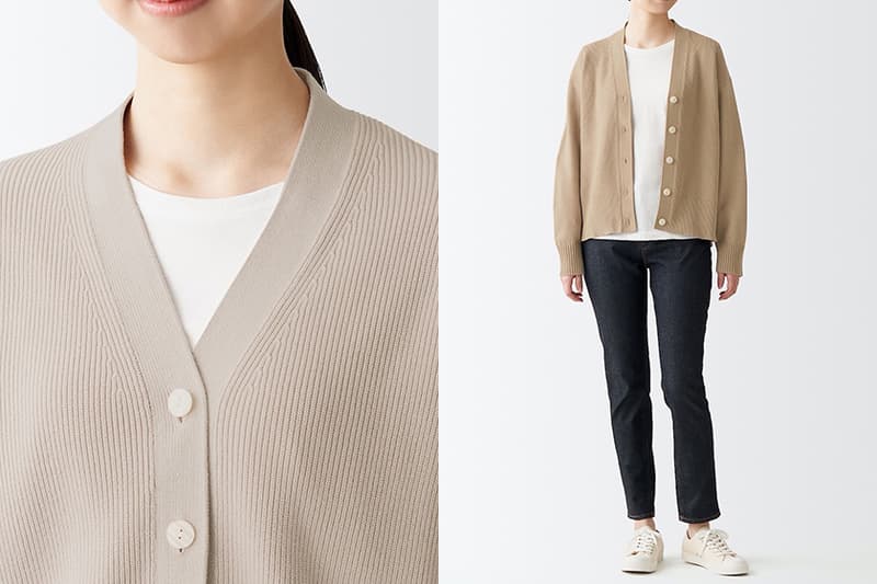 MUJI Cardigan sweater 2022 spring top selling