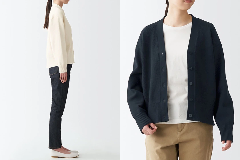 MUJI Cardigan sweater 2022 spring top selling