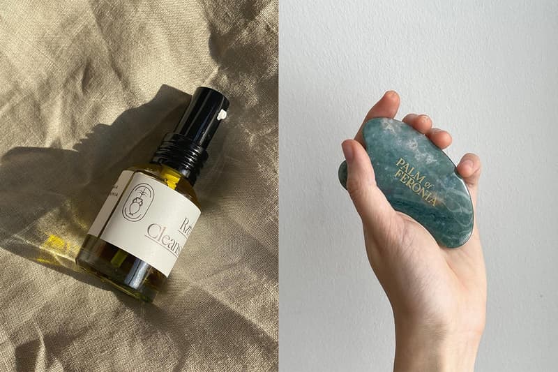 PALM of FERONIA crystal charged natural skìncare Perfumes essential oil