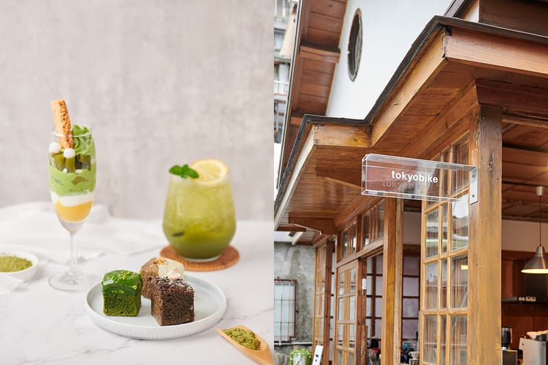tokyobike cafe x Ten Ten Den Den Matcha dessert