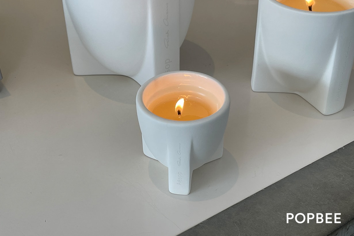 Aesop x Rick Owens 2022 Barnabe Fillion Scented Candle travel set