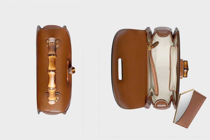 gucci bamboo 1947 3 ways detachable strap mirror it bags