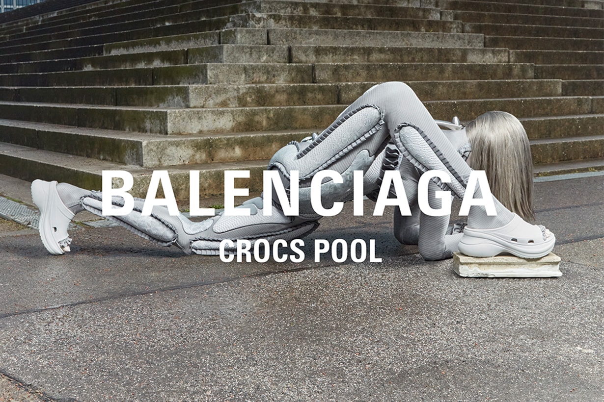 balenciaga demna gvasalia crocs pool slides shoes