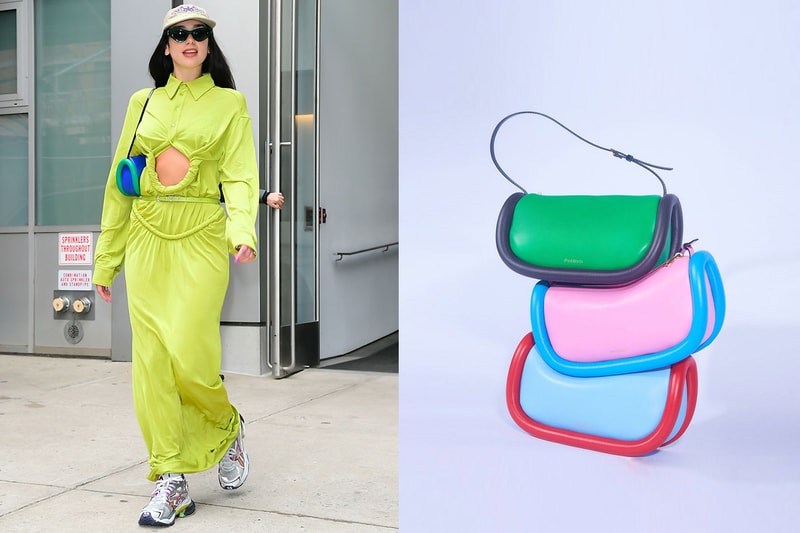 dua lipa jw Anderson bumper bag spring summer release info