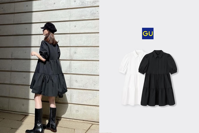 洗版 IG 的人氣單品:GU 這件蛋糕襯衫裙,蓬鬆可愛最適合春日穿搭!