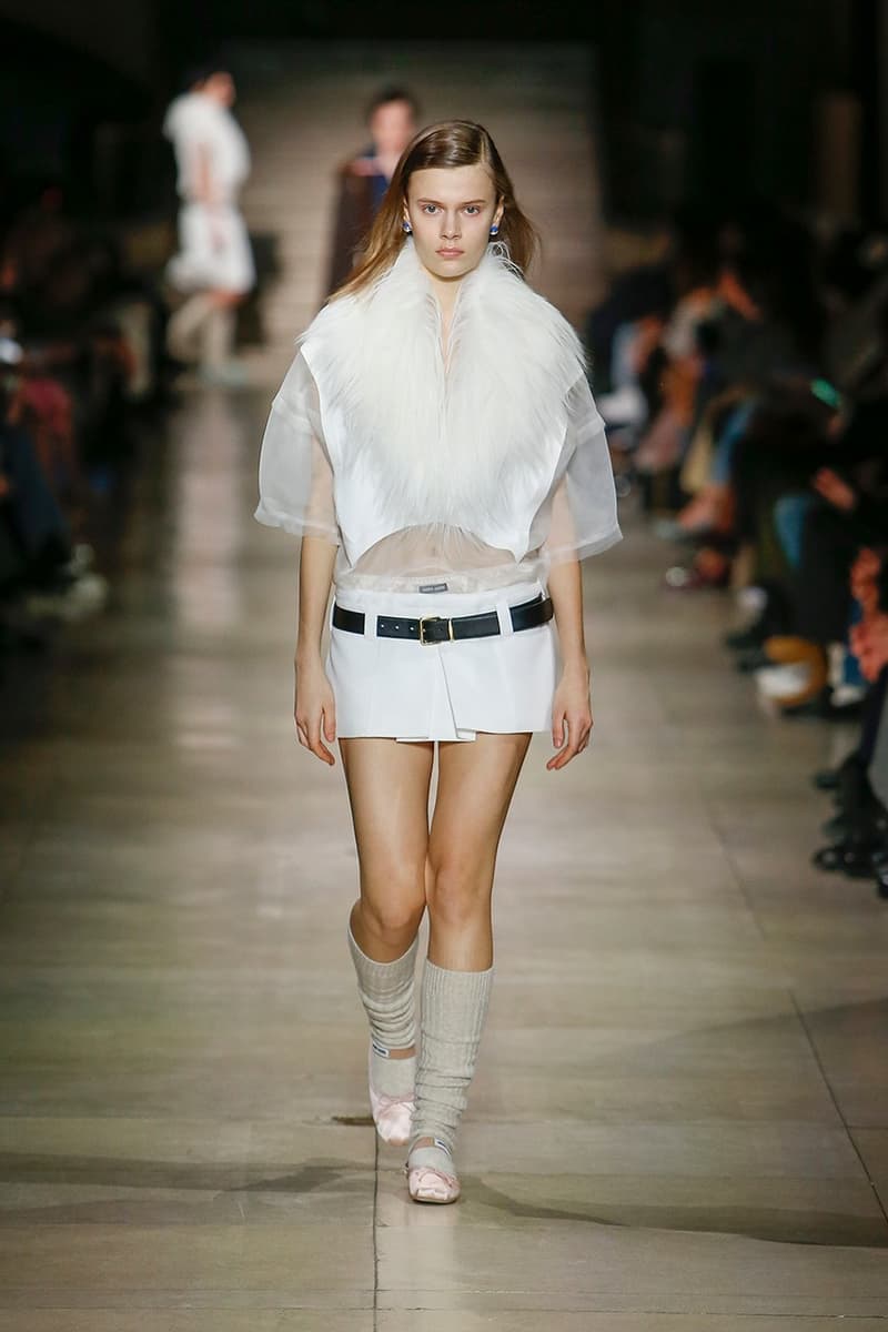 miu miu 2022fw mini skirt short runway collection