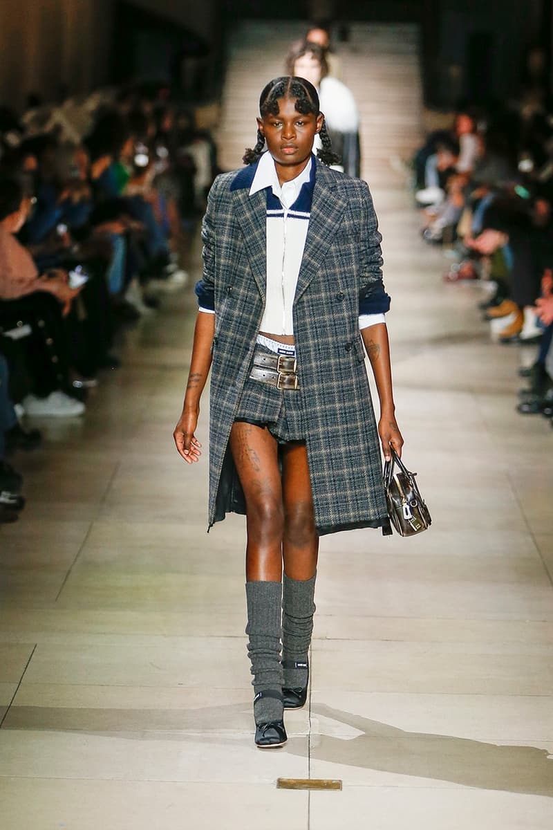 miu miu 2022fw mini skirt short runway collection