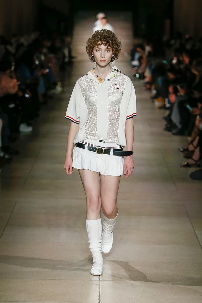 miu miu 2022fw mini skirt short runway collection