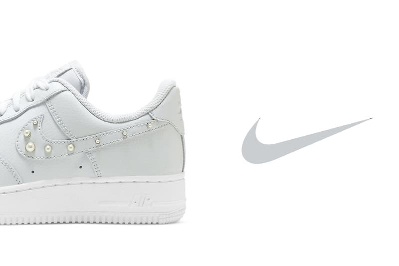 nike air force 1 pearl swoosh sneakers