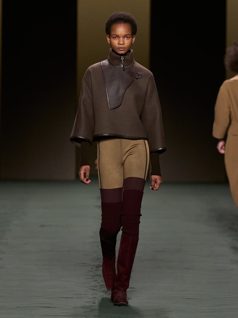 hermes pfw 2022 fw Nadège Vanhee-Cybulski runway looks all detail