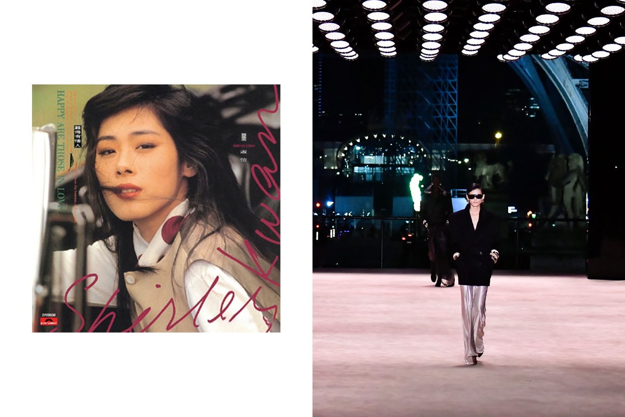 saint laurent Shirley Kwan Suk Yee 2022 fw dj Sebastian runway paris fashion soundtrack