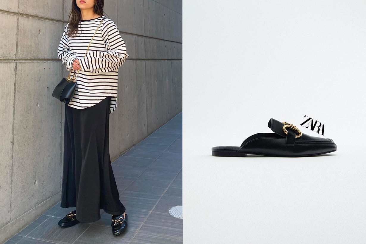 zara mule loafers with buckle 2022 shoes