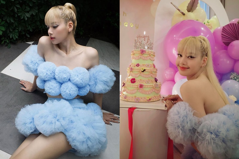 blackpink Lisa 25th birthday dress lirika matoshi celine bvlgari