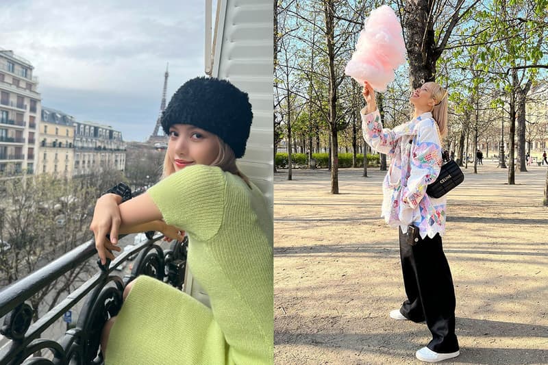 blackpink Lisa platinum blonde hair color outfit