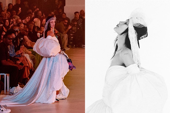 PFW：情同手足的 Bella Hadid，穿上 Virgil Abloh 最後設計 Off-White 婚紗！