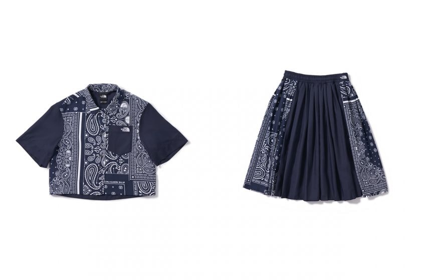 The North Face Urban Exploration oasis pleated skirt camp shirt 2022 SS may