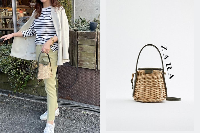 佔據日本女生的 IG：Zara 這款令人一見鍾情的水桶型草藤袋現正流行中！