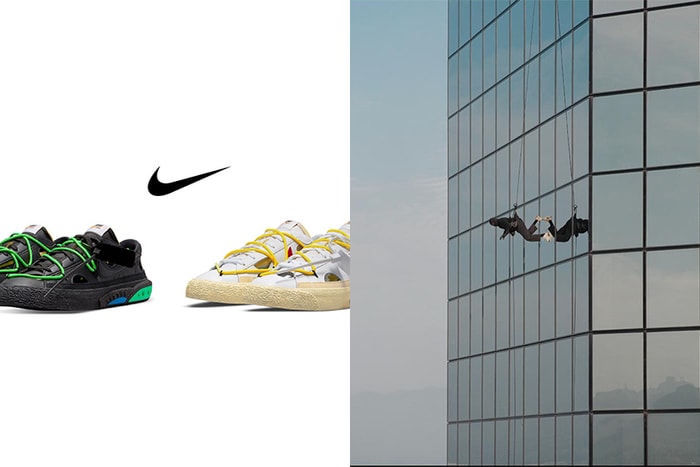 映著天空為背景：Virgil Abloh 設計的 Off-White x Nike Blazer Low 形象照公開！