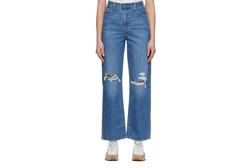 loose straight-leg jeans 2022 ss Outfit Idea