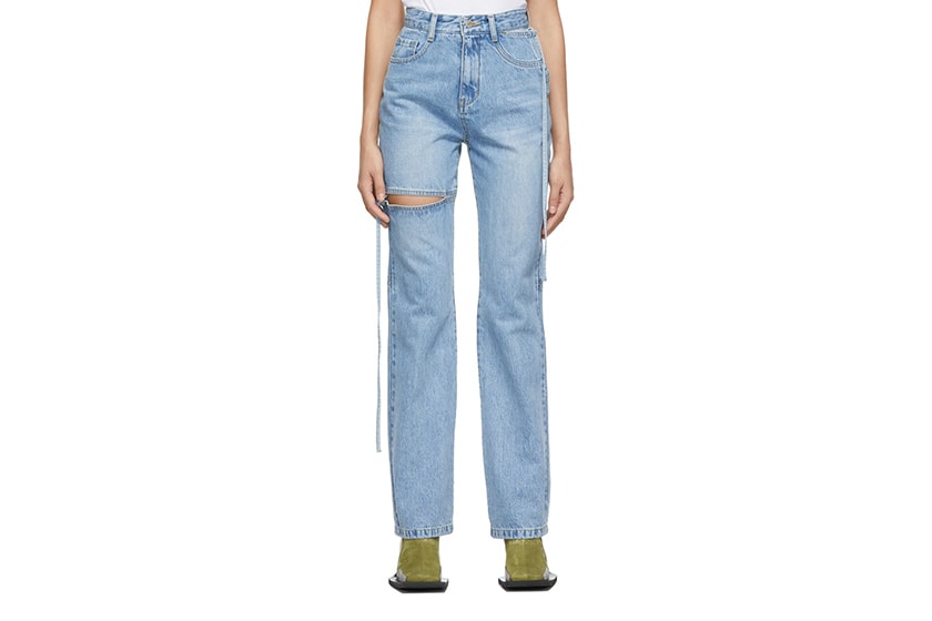 loose straight-leg jeans 2022 ss Outfit Idea