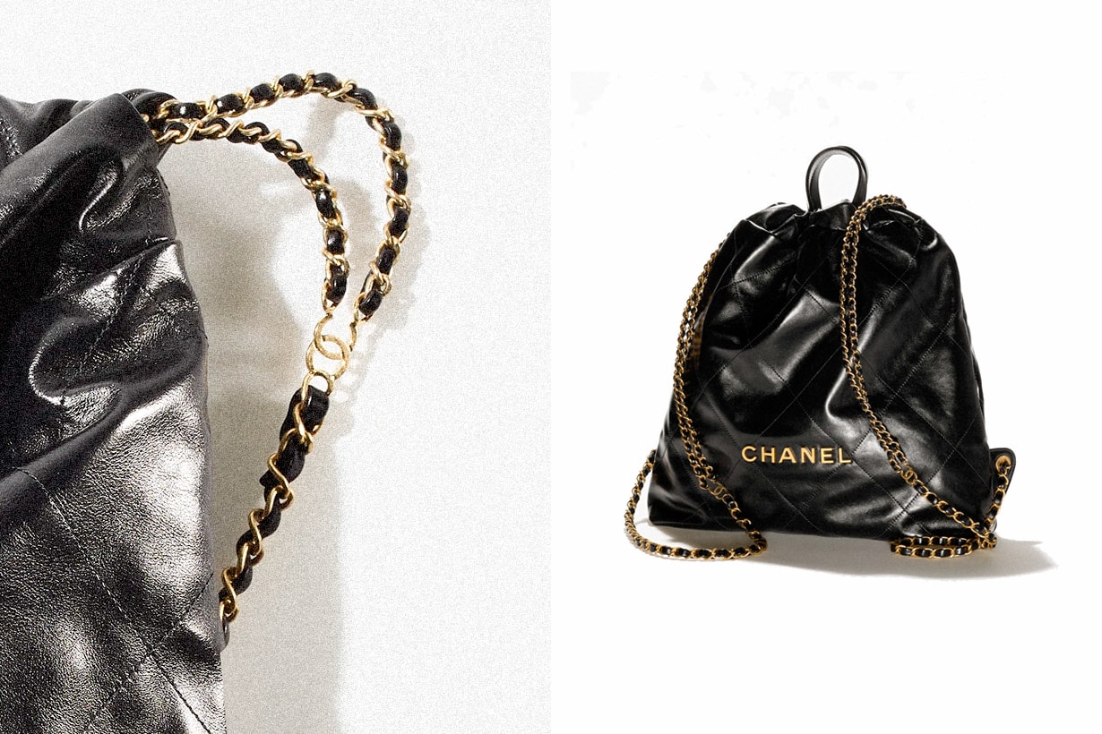 chanel 22 backpack detail charming