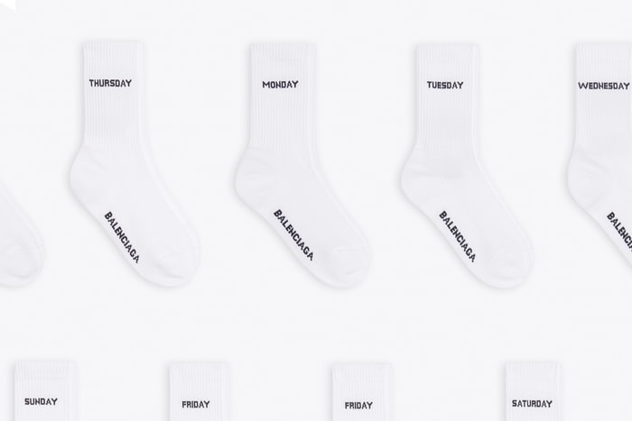 基本單品也能變成話題:Balenciaga 日常襪組合,提醒你今天星期幾?