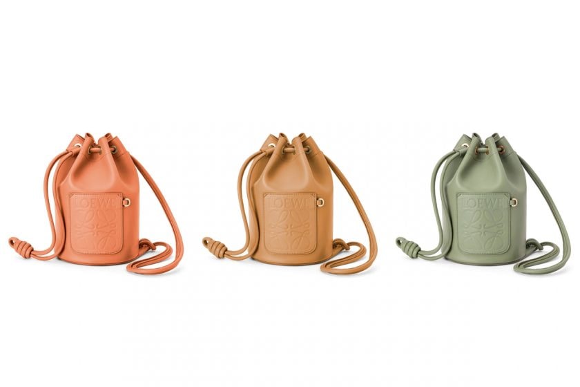 loewe paula's ibiza sailor bag coral geen dessert color 2022