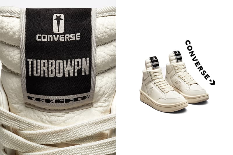 Converse x Rick Owens DRKSHDW TURBOWPN Collaboration