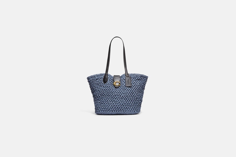 coach straw bag tote bag soft tabby shoulder bag 2022ss
