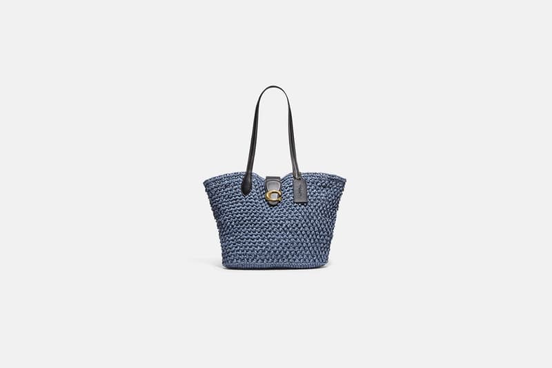 coach straw bag tote bag soft tabby shoulder bag 2022ss