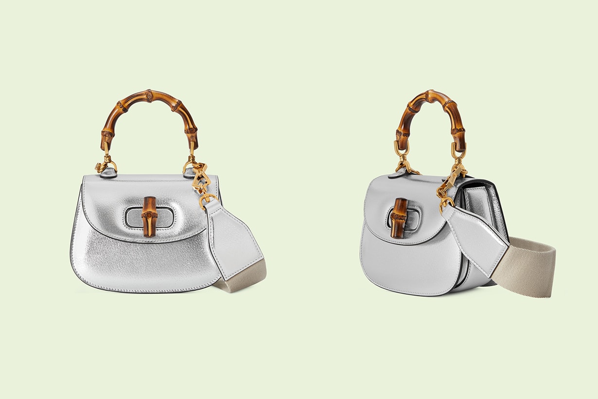 gucci ss22 Bamboo 1947 Mini Top Handle Bag Jackie 1961 Lamé Mini Bag